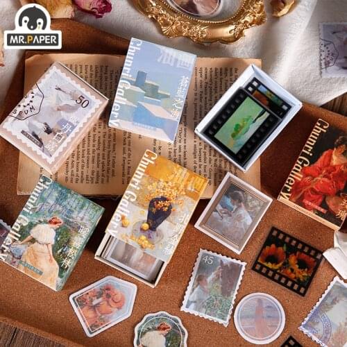 Mr.paper 6 Design Ins Style Small Book Muran Tsubaki Gallery Series Box Sticker Creative Mini Pocket Decoration