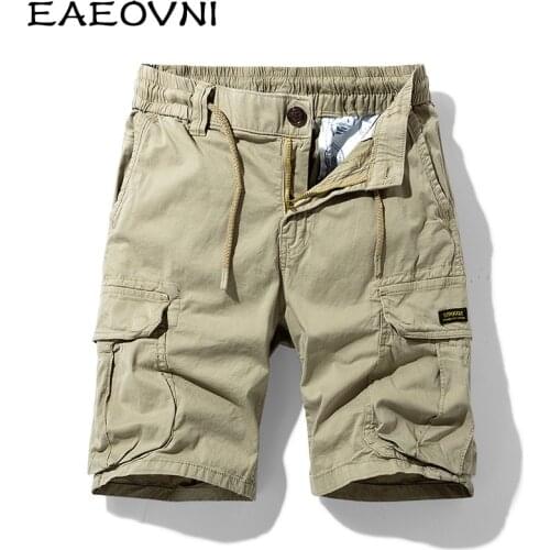 EAEOVNI Cargo Shorts Men Camouflage Summer Hot Sale Cotton Casual Men Short Pants Clothing Comfortable Camo Men Cargo Shorts