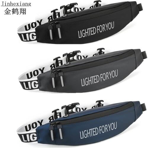 New Unsex Fanny Pack Black Waterproof Money Belt Bag Men Women Sports Travel Wallet Belt Male Waist Bags Case For Phone