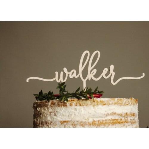 Custom Name Happy Birthday Cake Topper Unique Named Cake Decoration Topper Personalized Party Cake Decoration Topper Supplies