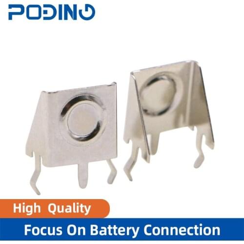 Poding Nickel Plating Steel A23 Battery Spring, AAA Battery Contact For Battery Holder BC-597
