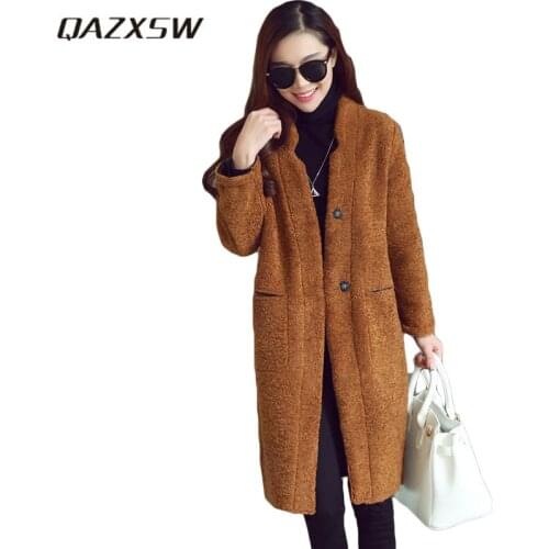 QAZXSW Women's Wool Coats