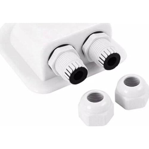 K1KE Double Ports Cable Entry Gland RV Roof Gland Cable Junction Box Boat Waterproof
