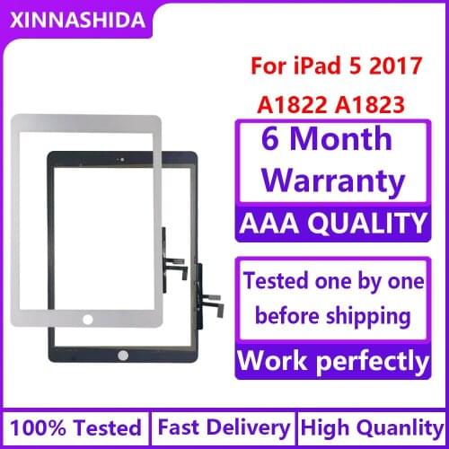Brand New 2017 A1822 A1823 Touch Screen For iPad 5th Outer Panel Front Glass iPad 9.7Touch Screen Digitizer Front Outer Panel