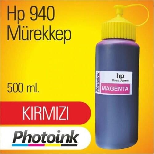 Compatible for HP 940 Cartridges 500 ml Red INK (PHOTO INK A 86515463