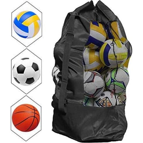 Outdoor Soccer Football Carrying Sack Football Bag Large Capacity Durable Basketball Sports Storage Bag Sports Mesh Drawstring