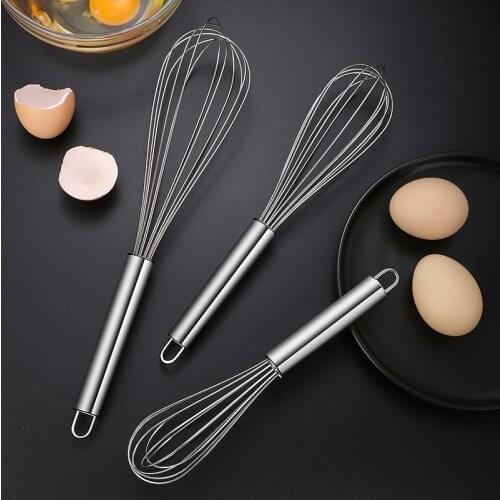 8/10/12 inches Egg Whisk Hand-held stainless steel hand blender egg cream Butter Mixer home Baking Utensil Kitchen Accessories