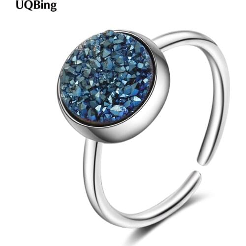 Bijoux Elegant 925 Sterling Silver Round Kyanite Women Rings Wholesale Jewelry For Birthday Gifts