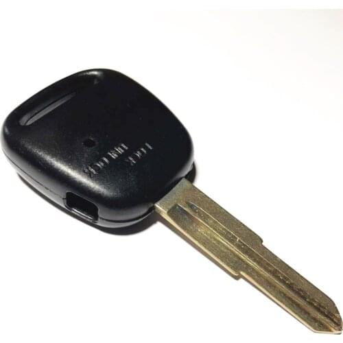 1 Button Hole on Side of Cover Car Key Blank Case with Groove on Right of Blade For Old Toyota Key Shell Cover Remote Fob