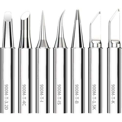 1PCS Universal 936 900M-T-B Lead Free Soldering Iron Tips 900M Tip Soldering Welding Tips K/1.5K/SK/3C/B/IS/I/1.2D/2.4D/1C/2C