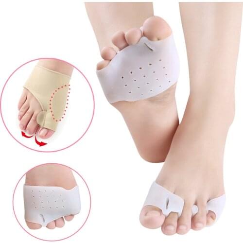 2Pair Hallux Valgus Bunion Corrector Big Toes Separator Cushion Pad Orthopedic Thumb Toes Protector Correction Foot Care Tools