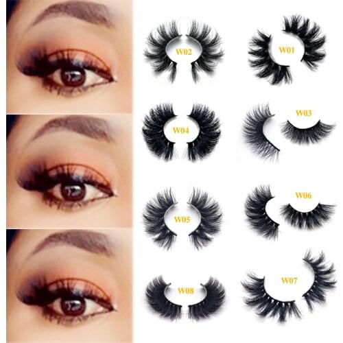 20mm Lashes Mink Extension Eyelash Natural Fluffy Fastest Delivery W Type 16mm 3d Mink False Eyelashes Fake Sexysheep Lashes