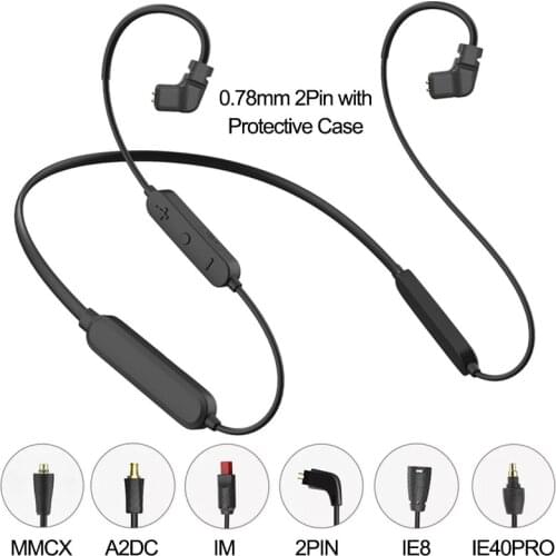 2020 Newest QCC5125 Wireless Bluetooth 5.0 APT-X Adaptive Audio Cable HiFi Earphone 2PIN/MMCX UE/QDC A2DC/IE80S 500mAh Battery