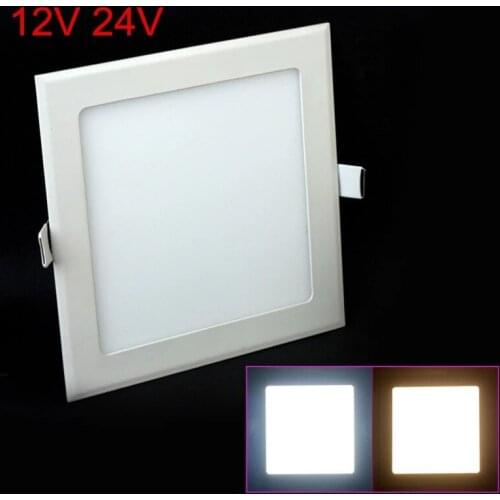 25W Square LED Panel Light Recessed Kitchen Bathroom Ceiling Lamp 12V 24V LED Downlight + LED Driver Free shipping