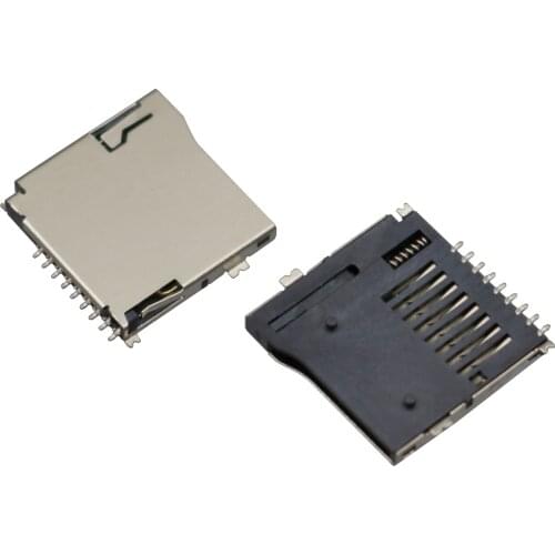 50Pcs Push Self- Release TF Micro SD Memory Card Card Socket Solder Connector