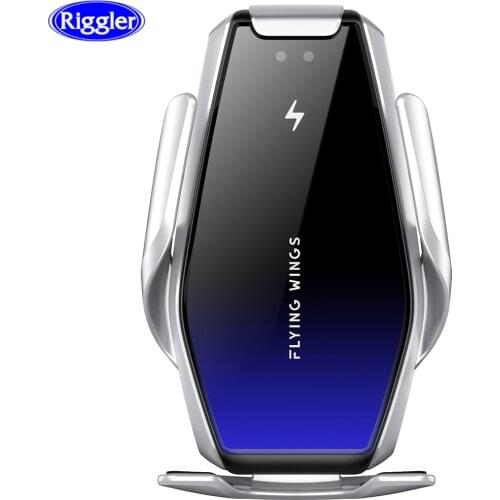 Automatic Clamp Car Phone Charge Holder 15W Fast Wireless Charger for Huawei mate30pro P30pro iphone 11 XR XS