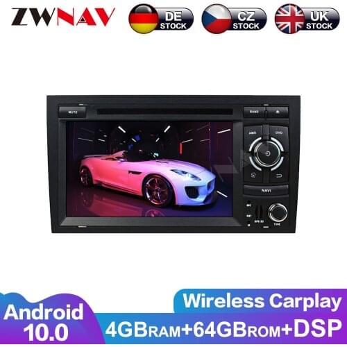 Carplay Android 10 Touch Screen Car Multimedia Player For Audi A4 2002-2008 Car Gps Navigation Auto Radio Audio Stereo Head Unit