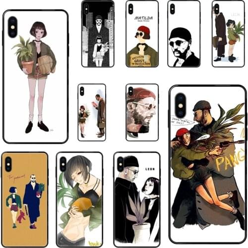 Black Soft TPU Phone Case Skin Cover Awesome Fashion Leon The Professional Mathilda Lover For Redmi Note 4 5 5A 6 7 8 8T 9 9S