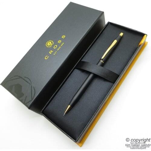 Cross 2503 Century Classic Matte Black Gold Versatil Pen | Cross Pen | İsme Special Pen
