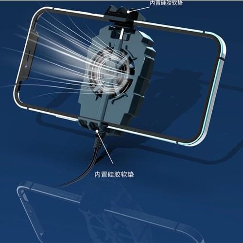 Mobile Phone USB Game Cooler System Cooling Fan Gamepad Holder Stand Radiator For Iphone Xiaomi Huawei Samsung Phone