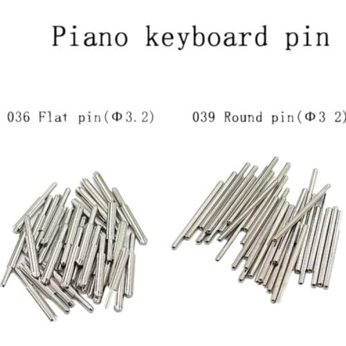 Piano Tuning Repair Tool Piano Keyboard 036 Flat Pin 039 Round Pin Spare Parts A bag of about 90