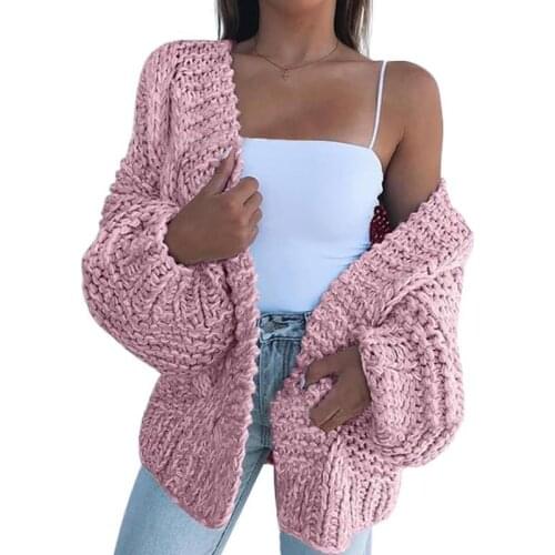 Fashion Women Winter Faux Mohair Knitted Sweater Loose Warm Cardigan Casual Coat woman sweaters свитер женский