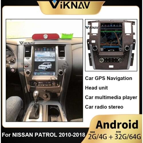 12.1 inch Android car DVD radio player for NISSAN PATROL 2010 2011 2012 2013 2014 2015 2016 2017 2018 multimedia player