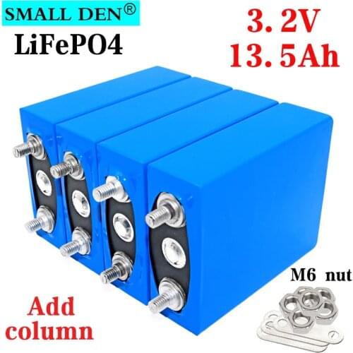 NEW 3.2V 13.5Ah lifepo4 battery DIY 12V 4S 24V cells for Motorcycle energy storage motor inverter batteries Add strut connection