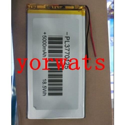 New Hot A Rechargeable Li-ion Cell 3.7V polymer lithium battery 3770125 5000mAh