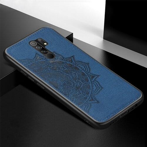 For Xiaomi Poco M2 Reloaded Case Cover Luxury TPU Bumper Frame Cloth Hard Back Cover Poco M2 X3 F3 Phone Case Poco M2 Reloaded