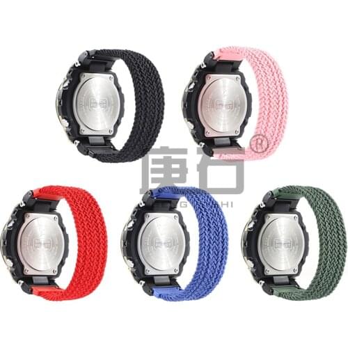 Braided Solo Nylon WatchBand Strap For GST-B100/S130/W300GL/400G/W330 GST-W120L/S120/W130L/S100/S110 watch strap