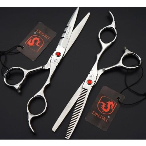 HOT sell knifes shape professional hair scissors high quality, 6.0 Inch barber hair hairdressing scissors hair tesoura