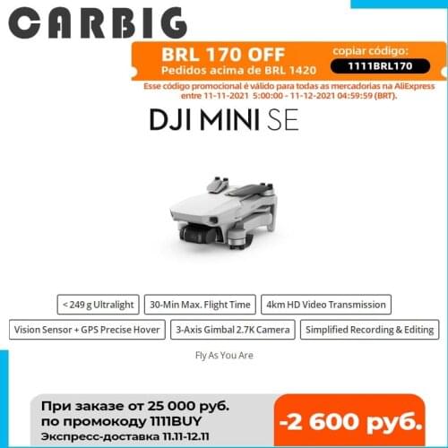 Brand New Original DJI Mini SE Drone 2.7K Camera Flight Time 30 Minutes Ultralight Foldable 3-Axis Gimbal Drone PK Mini 2 Dron