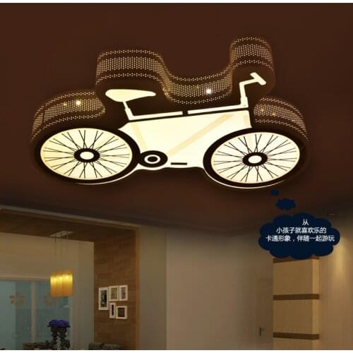 Bedroom boy cartoon Ceiling Lights originality simple fashion lamp LED dimming childrens room bicycle Ceiling lamp LO7245