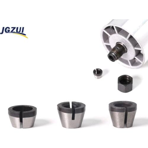 1pc 6mm 6.35mm 8mm Collets Trimr Chuck Accessory Conversion Sleeve Collet Engraving Trimming Machine Milling Cutter Tools
