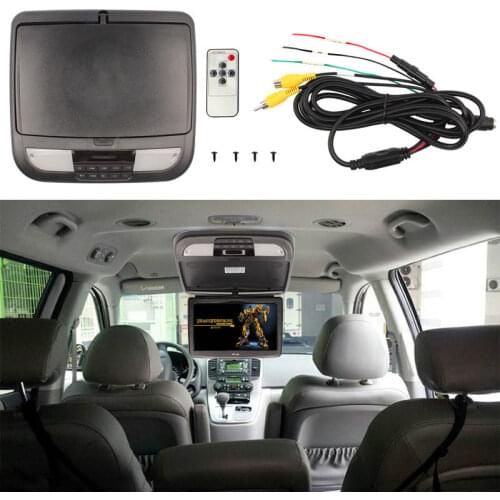 10 Inch Black Car Roof Mount Monitors Flip Down TFT LCD Monitor Car Styling
