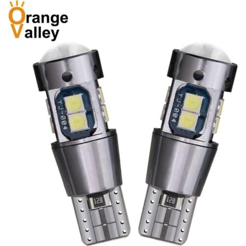 100PCS T10 W5W Super Bright 10 SMD 3030 LED Car Interior Reading Dome Light Marker Lamp 168 194 LED Auto Wedge Parking Bulbs