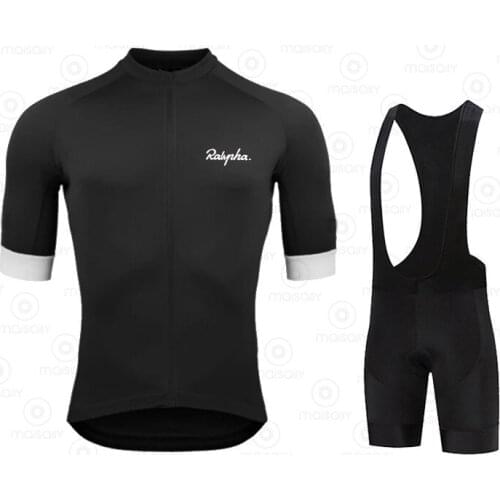 Cycling Clothing 2021 Ralvpha Cycling Set Men Bike Clothing suits Anti-UV Bicycle Wear Short Sleeve Raphaful Cycling Jersey Sets
