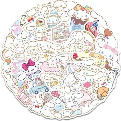 40Pcs Cute Cinnamon Dog/Soft Cute Rabbit Sticker Waterproof For Mobile Phone Diy Refrigerator Skateboard Car Accessories Sticker