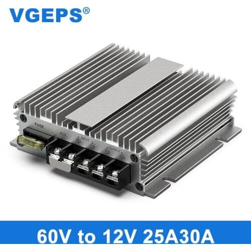 48V60V to 12V DC power regulator 40-72V to 12V car power module DC-DC step-down
