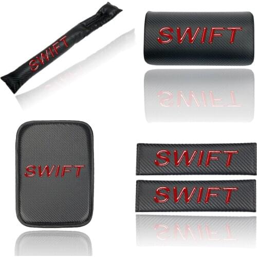 Car Neck Pillow stop leak proof Seat gap stopper Auto Armrests Covers with seat belt for Suzuki SWIFT Car interior accessories
