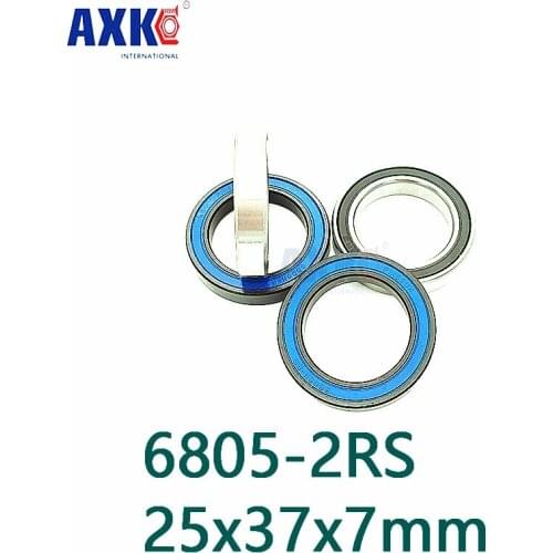 Axk Free Shipping 6805-2rs Cb 6805 61805 2rs Si3n4 Hybrid Ceramic Deep Groove Ball Bearing 25x37x7mm