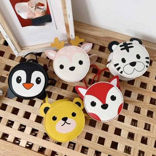 Childrens Cartoon Small Crossbody Bag Cute Boys Girls Mini Shoulder Messenger Bag PU Leather Baby Kids Wallet Purse Handbags