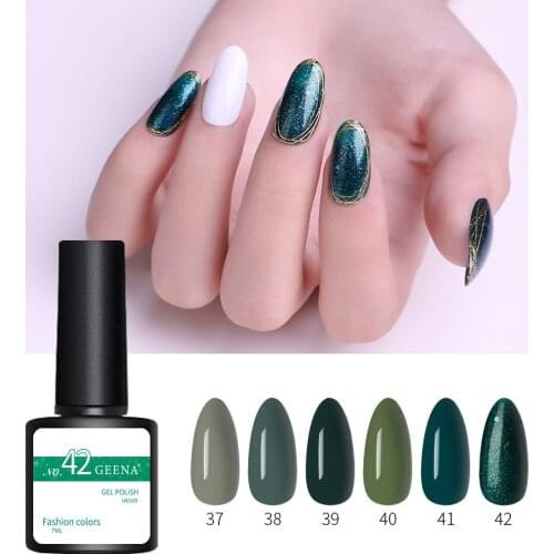 Geena Green Nail Polish Color Gel 7ml Soak Off UV Gel Varnishes Winter Nail Art Design DIY Nail Gel Polish