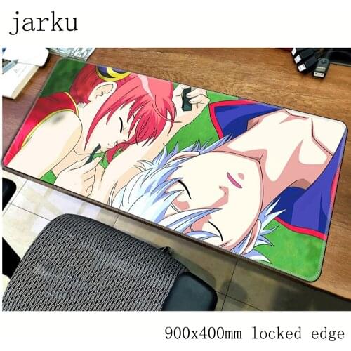 GINTAMA mouse pad gamer 900x400mm notbook mouse mat gel large gaming mousepad present pad mouse PC desk padmouse accessories
