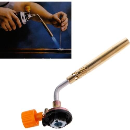 Flamethrower Burner Butane Gas Blow Torch Hand Ignition Camping Welding BBQ Tool