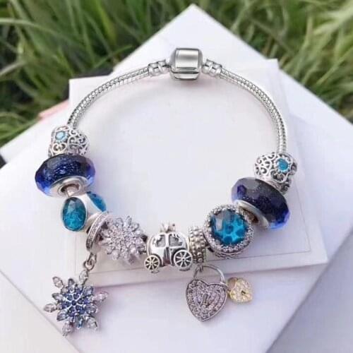Classic hot-selling charm lady bracelet, Diy charm pendant jewelry brand bracelet lady gift direct sale