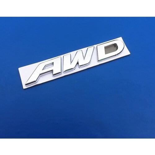 1 Pcs 3D Metal AWD Badge Body Emblem Decal Car Stickers 4 Wheel Drive SUV Off Road for Toyota Impreza Subaru Honda SUV Off Road