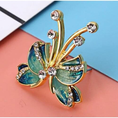 Milangirl Elegant Original Half of Butterfly Wing Earrings Female Rhinestone Wild Metal Stud Earrings Sweet Romantic Jewelry
