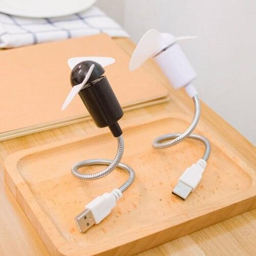 New Mini USB Portable Flexible Goose Neck Design Cooler Cooling Fan For Computer PC Laptop Power Bank Parts Office Electronics